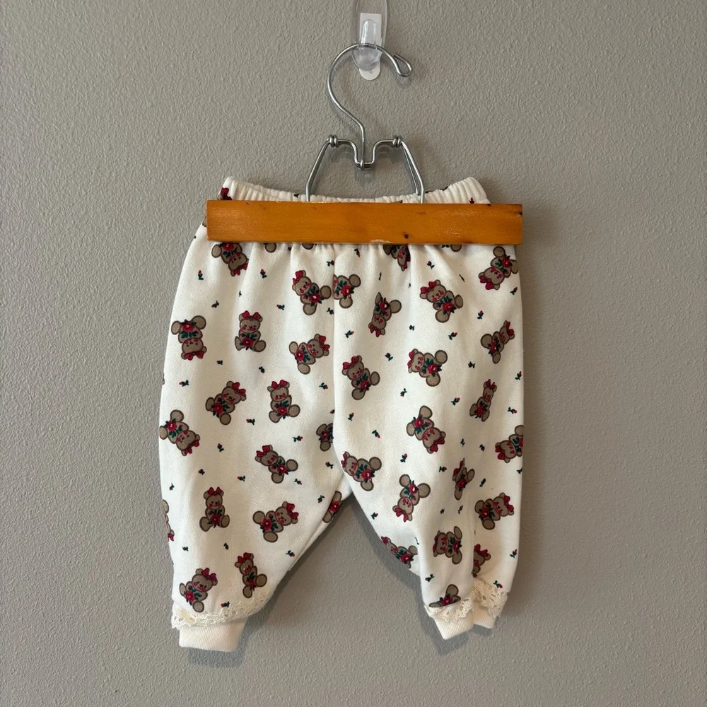 ZO‎ CUTE Infant Baby Girl Christmas Teddy Bear Two Piece Outfit Size 6-9M NWT